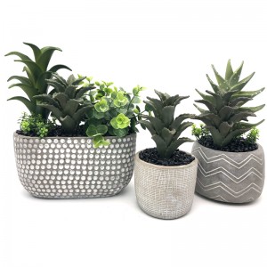 Mesterséges reális zamatos aloe vera növény trópusi irodai kerti lakberendezés