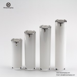 HXL413 Üres akril légtelen krém és Lotion Bottle kozmetikai csomagolású bőrápoló tartály