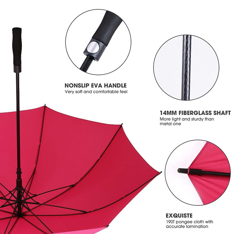 27 hüvelykes golf esernyő EVA nyomógomb fogantyúval esernyő Golf