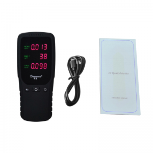 PM2.5 HCHO TVOC légdetektor monitor