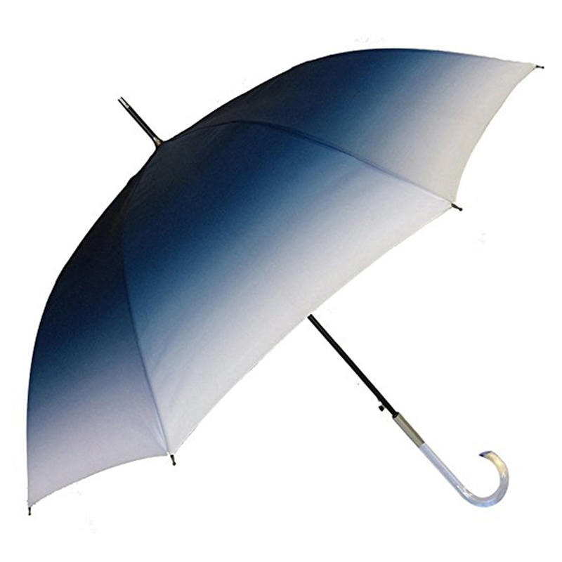 23 hüvelykes automatikus nyitott gradiens szövet színű marketing egyenes esernyő