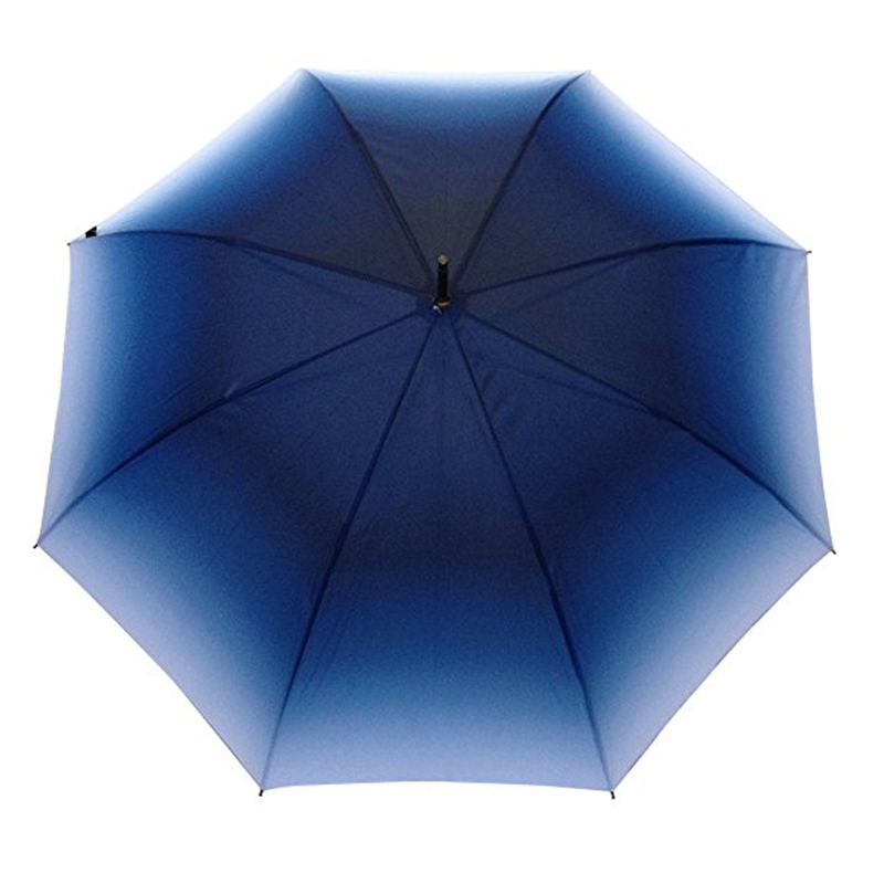 23 hüvelykes automatikus nyitott gradiens szövet színű marketing egyenes esernyő