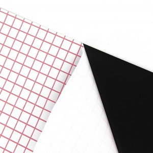 Egyedi méretű zöld / fekete / fehér Palatábla PP műanyag fólia