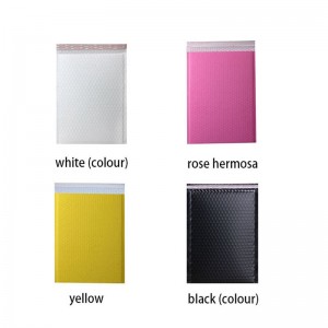 Egyedi nyomtatott műanyag csomagolóbuborék-borítékokPink Rose Gold Bubble Poly Mailer táska