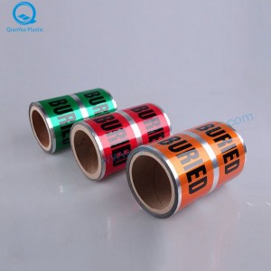 4mil, 5mil, 6mil földalatti észlelhető figyelmeztető szalag, Figyelem szalag, Veszélyszalag, Barikád szalag