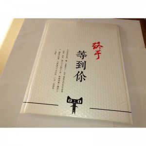 fehér fémfólia, egyedi buborékos boríték, Poly Mailer logóval / levelező táskákkal, párnázott műanyaggal