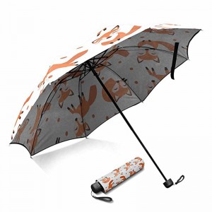 Pongee szövet fémkeret 3-szoros napernyő esküvői termékeket forgalmaz