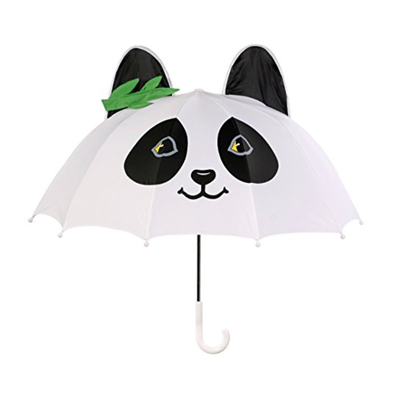 17 hüvelykes biztonságos pongee szövet automatikusan nyitott kisgyermekek számára kedvező panda ajándék esernyőt könnyű hordozni