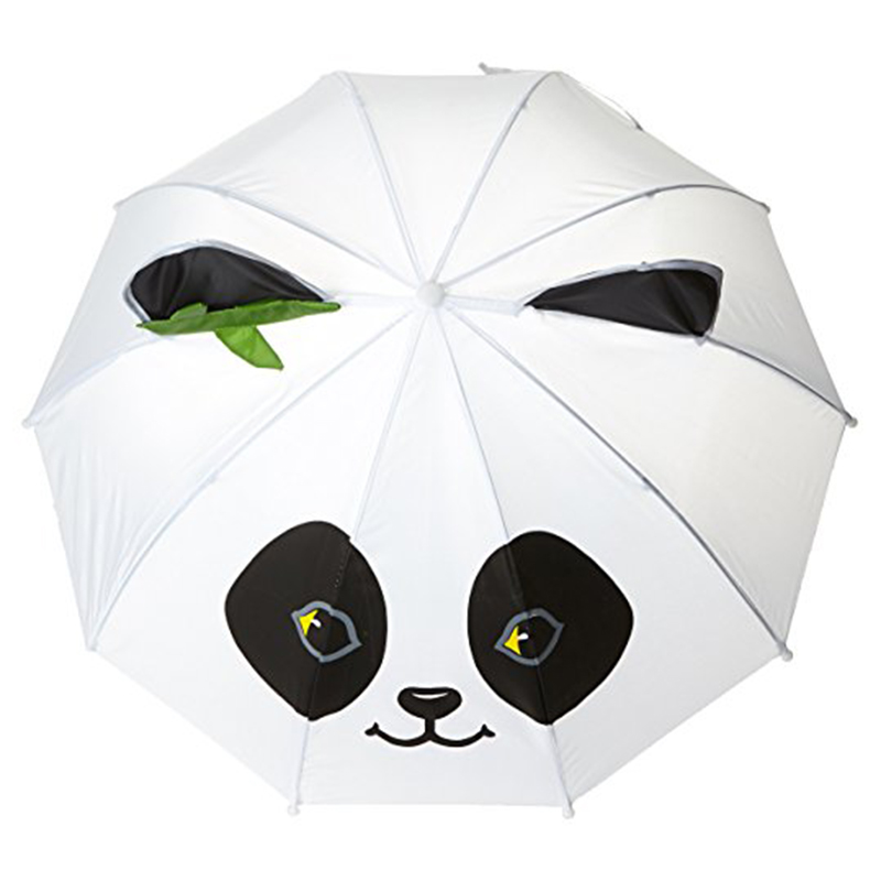 17 hüvelykes biztonságos pongee szövet automatikusan nyitott kisgyermekek számára kedvező panda ajándék esernyőt könnyű hordozni