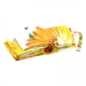 Szélálló 2 szakaszos üvegszálas bordák fémtengelyes automatikus kinyitása és bezárása Az egyedi nyomtatáshoz 3-szoros esernyő tartozik