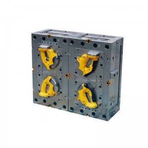 Kettős színű fröccsöntő forma a fogantyúhoz