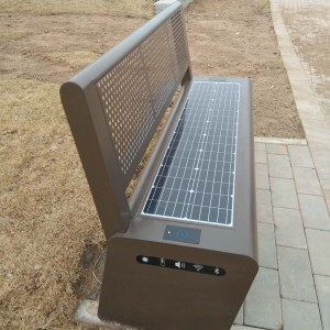 A Solar Park Bench Public Street ülések vezeték nélküli töltéssel