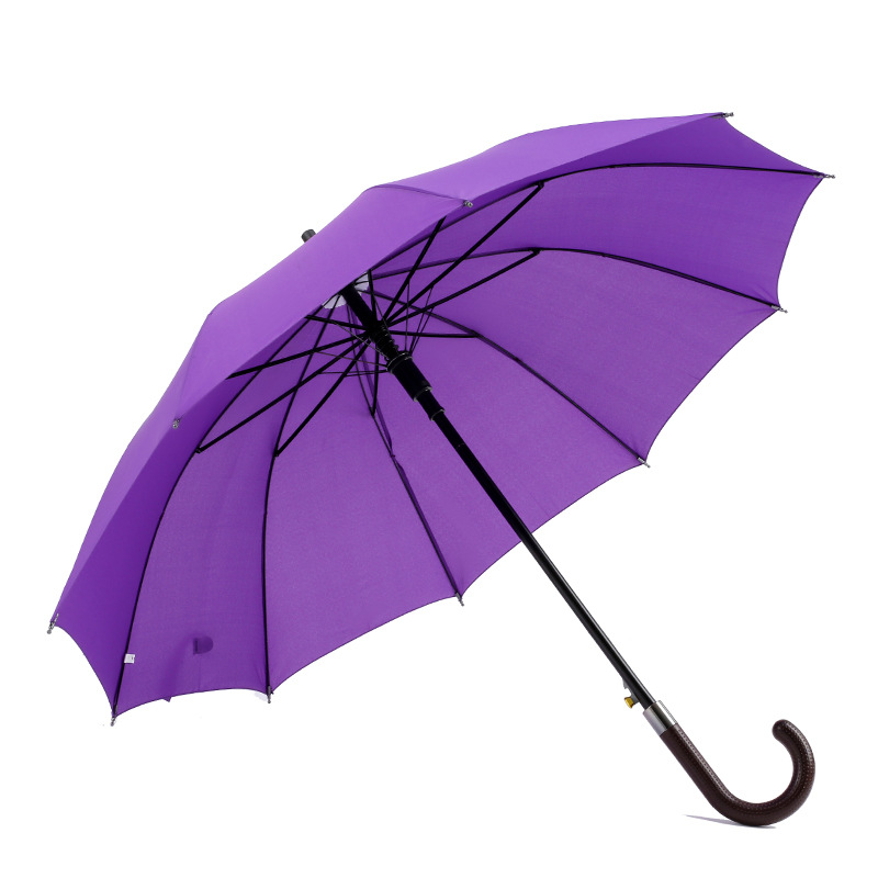 Promóciós ömlesztett vásárlás, pongee szövet fémvázas, automatikusan nyitott, egyenes esernyő, egyedi színű