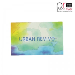 divat színes nagy számú hangtag matrica