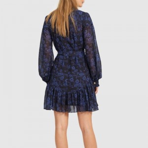 Új hosszú ujjú mini ruha nők számára