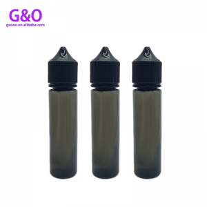 30 ml 60 ml 100 ml üveg egyszarvú fekete pufók gorilla v3 e folyékony műanyag csepegtető üveg 60ml új e folyékony egyszarvú csepp üveg vape palackok