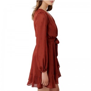 Új érkezett rozsdamentes fém korcsolyázó hosszú ujjú mini ruha nők számára