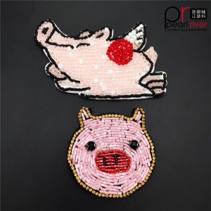 Környezetbarát gyöngyök állati szitakötő pegasus hímzett javítás testreszabva