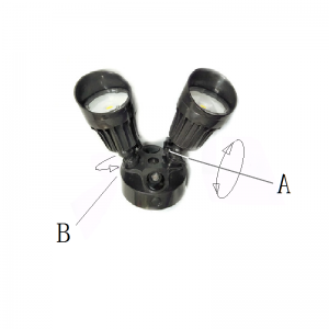 LED biztonsági mozgásérzékelő kültéri lámpák