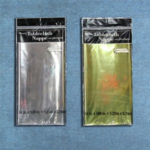 Fólia asztalterítő egyszínű fém fólia asztalterítővel az esküvői ünnepi ünnepséghez