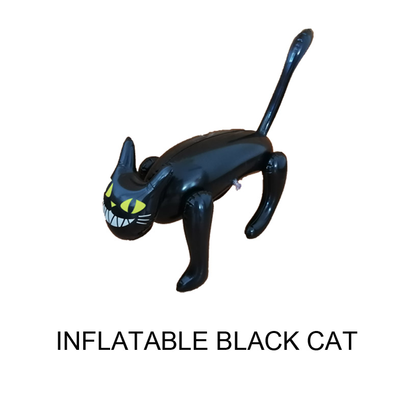 Felfújható Halloween dekorációk kellékek fekete macska