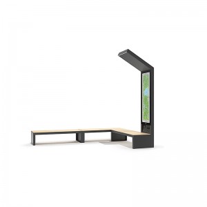 Kültéri világítás pad LED-es reklám kijelző