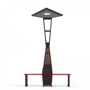 Saját ajtó reklám pólusa napenergia ülés parkoló pad töltő