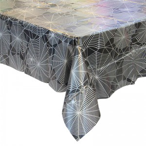 Fekete színű asztalterítő Halloween nap terítő