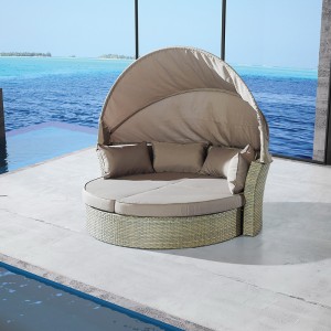 Kerek nap angyal arcát hordozható strandon összecsukható kültéri szolárium