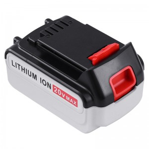 Li-ion 20V 5000mAh csereakkumulátorok Akkus szerszámok Black \u0026 Deckerhez LB20, LBX20, LBX4020, LB2X4020