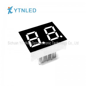 0,4 hüvelykes 2 számjegyű piros 7 szegmenses LED-kijelző, digitális cső