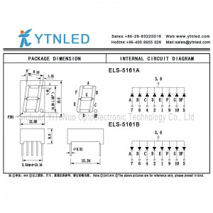 0,56 hüvelyk piros, 1 számjegyű 7 szegmenses LED-kijelző, digitális cső