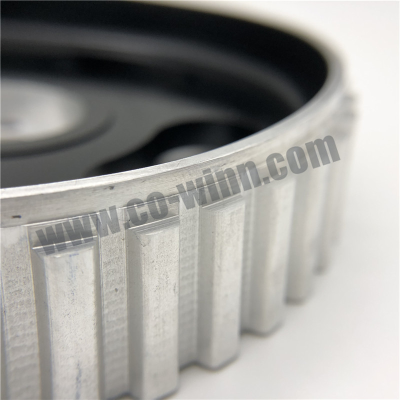 Testreszabott CNC megmunkálás Alumínium szíjtárcsa Autóalkatrészek alkatrészek értékesítés utáni alkatrészek