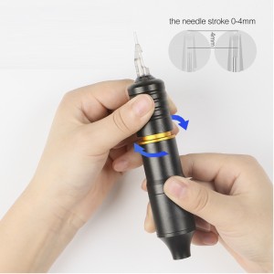 professzionális tetoválógép ötvözött motor forgó szemöldökkazetta forgó tetováló géppuska a Shader Linnner színező tetováló fegyverekhez