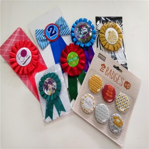 Nagykereskedelmi olcsó nyomtatási egyedi gombcsapda 58mm-es mágnes / tükör biztonsági tűvel