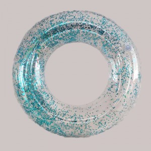 Felfújható átlátszó csillogó úszógyűrű gyerekeknek