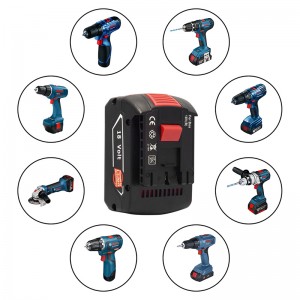 Bosch BAT609, BAT609G, BAT618 18V 3000mAh Li-ion újratölthető szerszám akkumulátor
