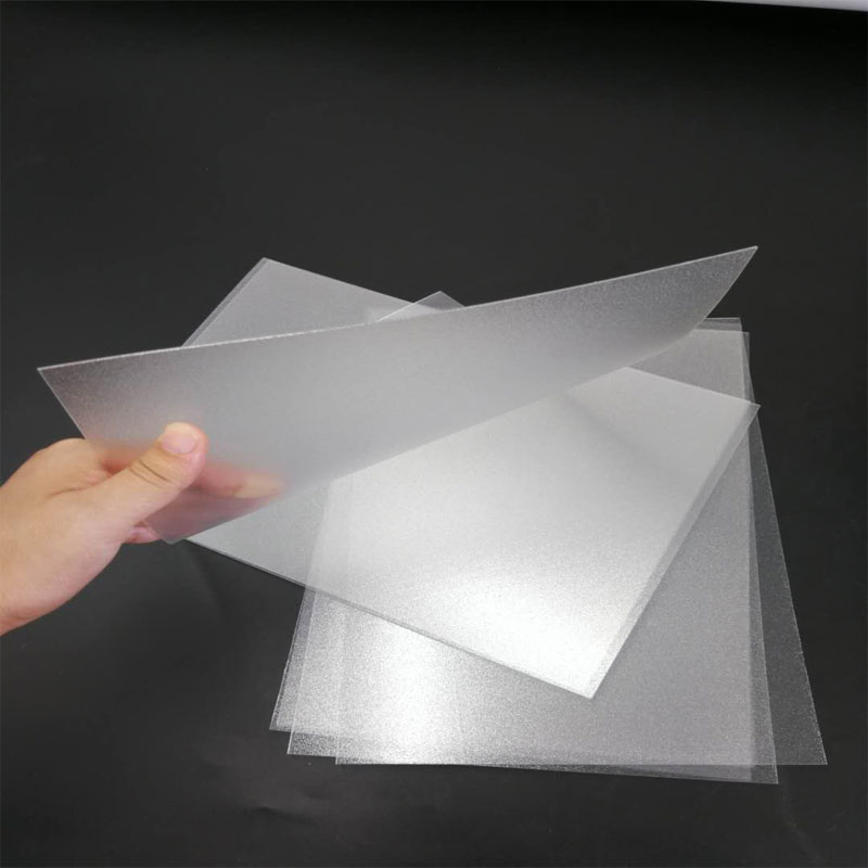 Forró eladás 1,0 mm-es rugalmas, vízálló átlátszó, matt poliészter PET-műanyag fólia összecsukható dobozhoz