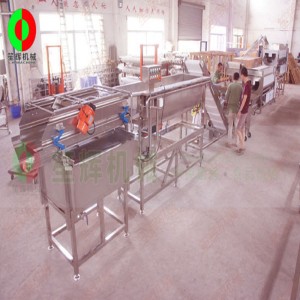 Nagy zöldség- és gyümölcshámozás és daraboló gyártósor