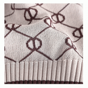 Hölgyek testreszabott 100% poliészter Finshnet Jacquard kardigán pulóverek