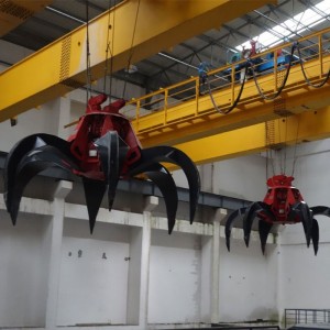 Dupla tartó felső daru megragadóval