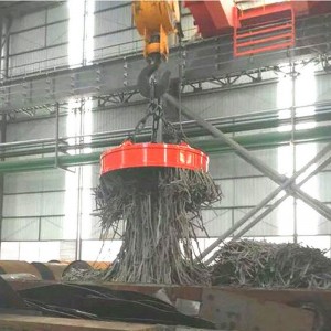 Kettős tartó felső daru, elektromágneses