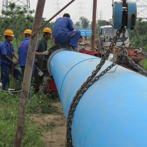 1600 mm nagy méretű HDPE cső, HDPE cső a szennyvízhez