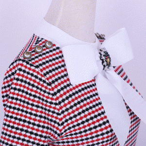 Nyári Fit nagy pillangó csomó csíkos plaids női Bodycon pulóver