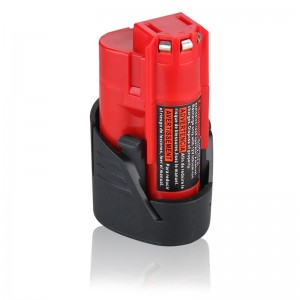 Lítium-ion 12 V 2000mAh újratölthető, vezeték nélküli szerszám akkumulátor Milwaukee 48-11-2411 M12-hez