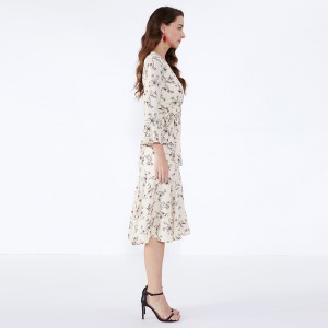 Virágos női irodai viselet ruhák Női alkalmi báli ruha JCGJ190315070