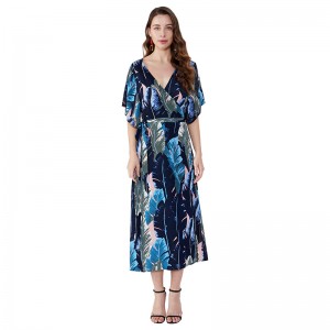 Afrikai stílusú elegáns női hölgy divatos sifon ruha alkalmi ruhák nyári JSDJ2558