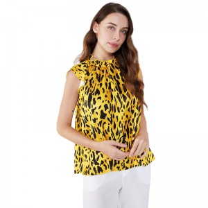 Márványmintás kötőfék vállig érő női szexi mellény felsők SI5118