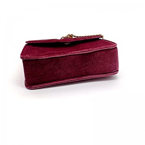 Bársony anyagból készült lánc válltáska Corssbody Bag színező kézitáska testreszabható