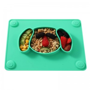 ÚJ bébiételek szilikonos osztott tányérok